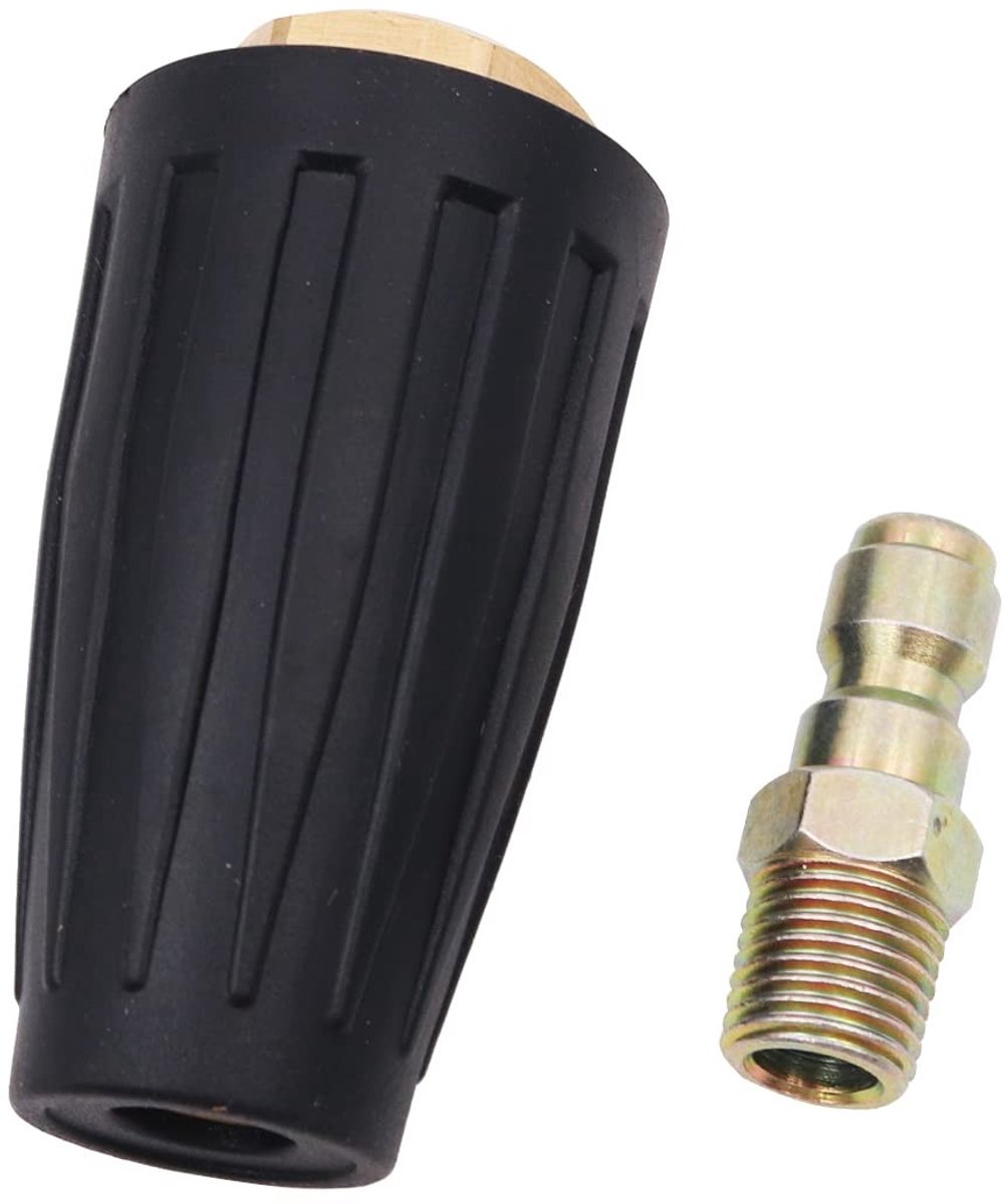 Dailygoods- Turbo Mondstuk 3600 PSI - Universeel - Hogedrukreiniger - Snelle reiniging - Staal/Kunststof - 25mm Aansluiting - Hogedrukspuitmond