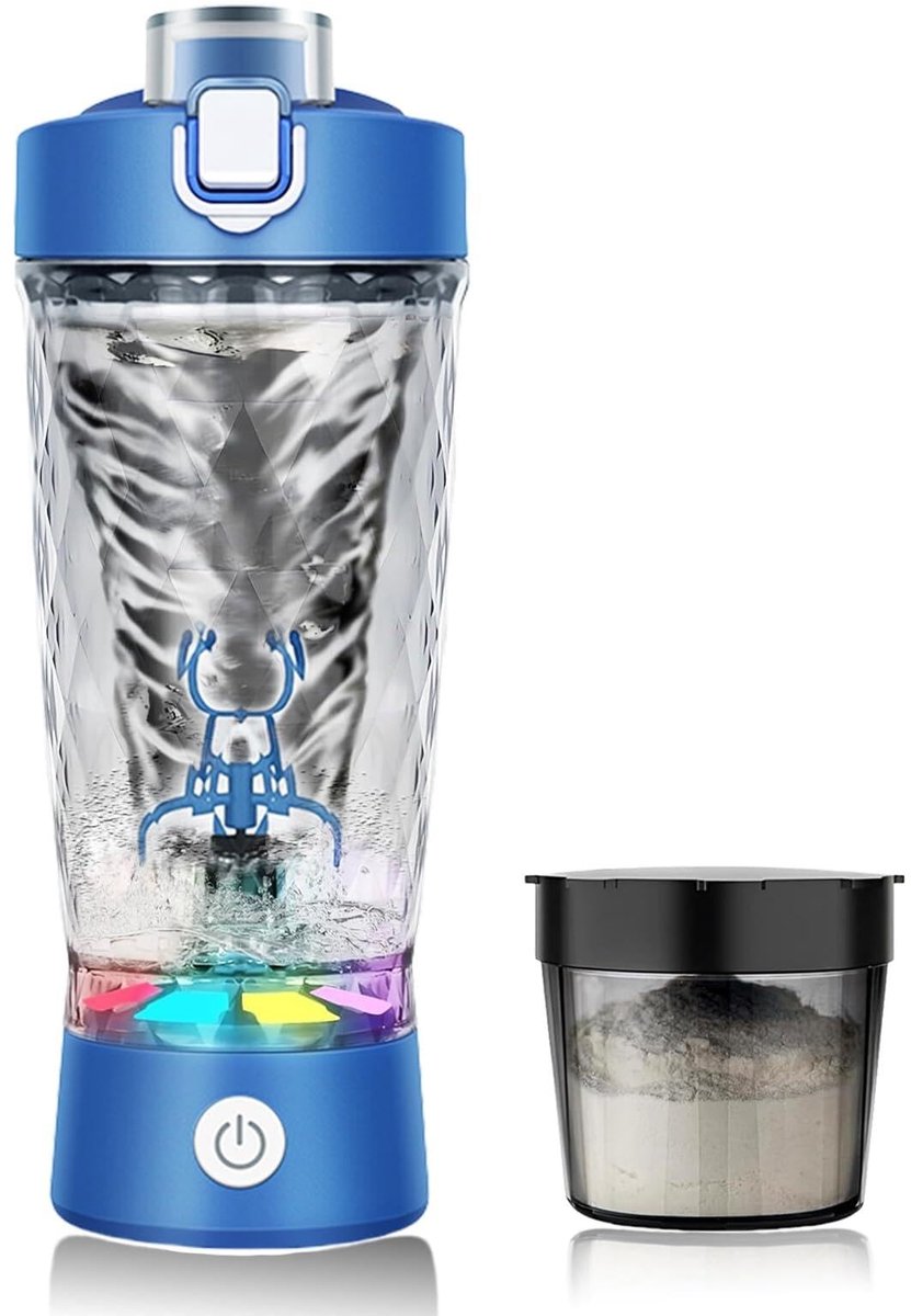 Dailygoods - Elektrische Shaker voor Eiwitshakes, 650 ml, Oplaadbaar via USB-C