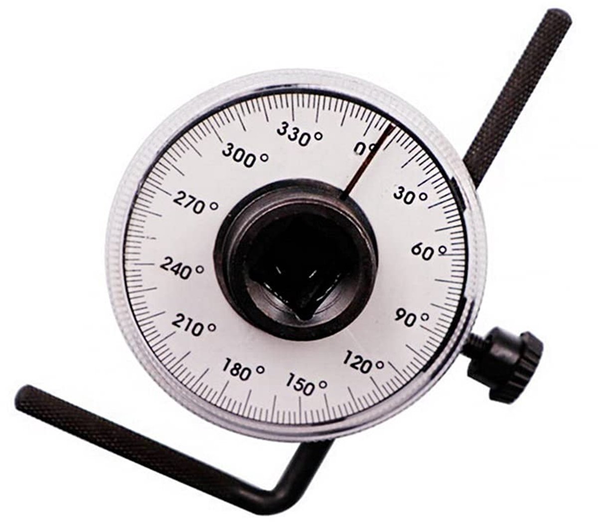 Dailygoods- Draaimomentsleutel 1/2 Inch - Verstelbare Hoekmeter - Koppelsleutel - Auto Garage Gereedschap - 360-Graden Schaal - Afmetingen 20 x 10,5 cm
