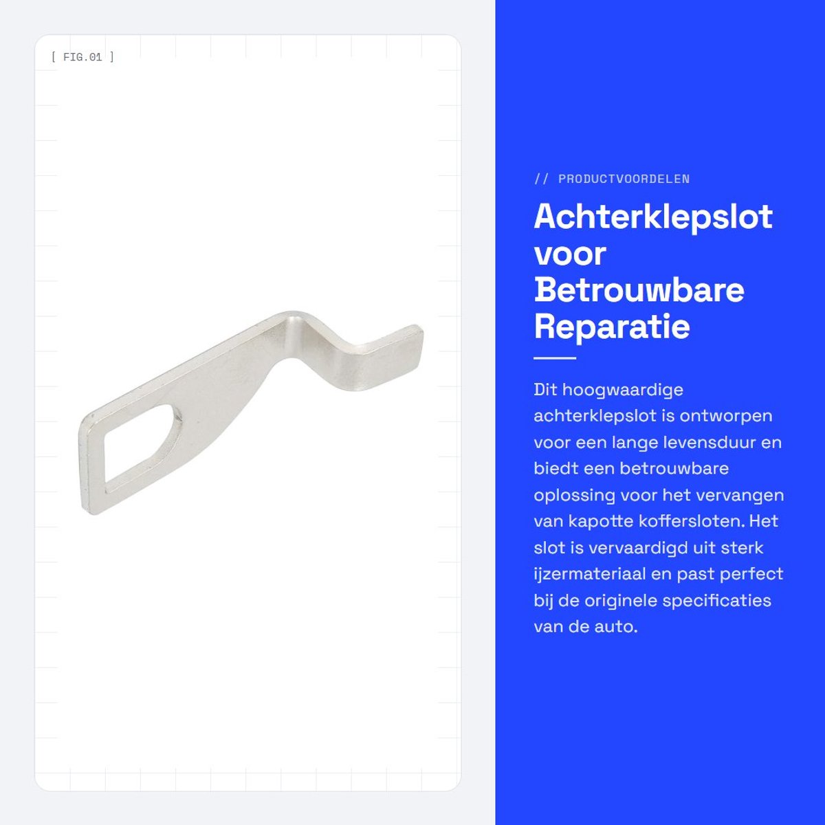 Dailygoods - Achterklepslot voor Betrouwbare Reparatie van Auto's