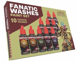 The Army Painter - Warpaints Fanatic: Washes Paint Set - 10×18mL Acryl Washes - WP8068P