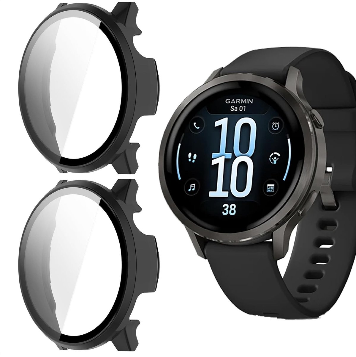 Dailygoods - 360° Bescherming Hoes voor Garmin Venu 4 41 mm