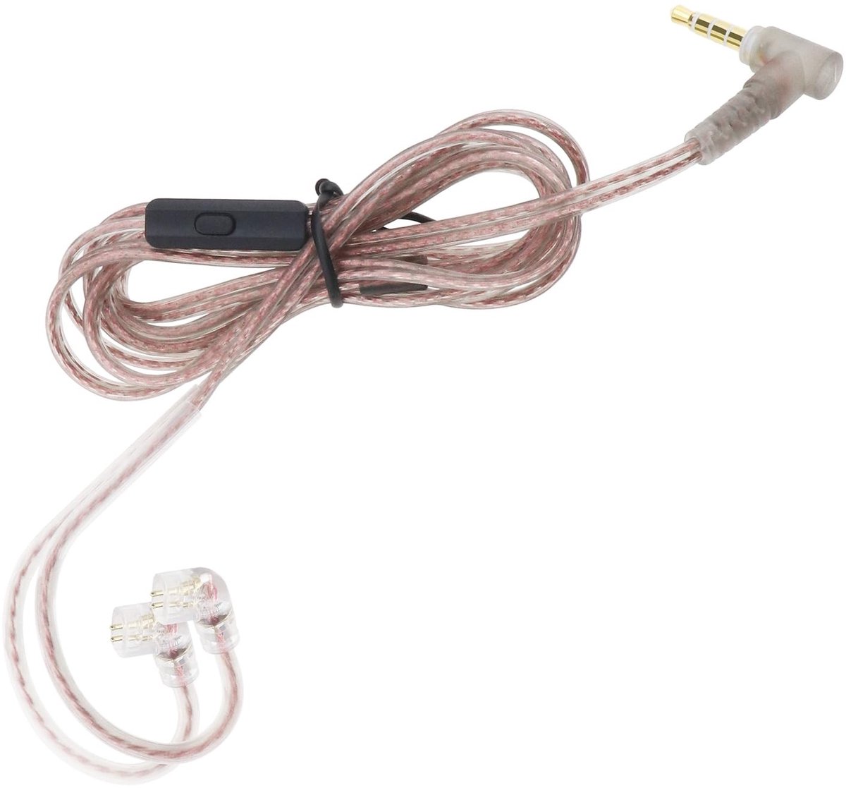Dailygoods - Oordopjes Vervangende Kabel - 3.5mm - Lichtgewicht - Met Microfoon - Compatibel met Diverse Hoofdtelefoons - Ideaal voor Muziek en Ga...