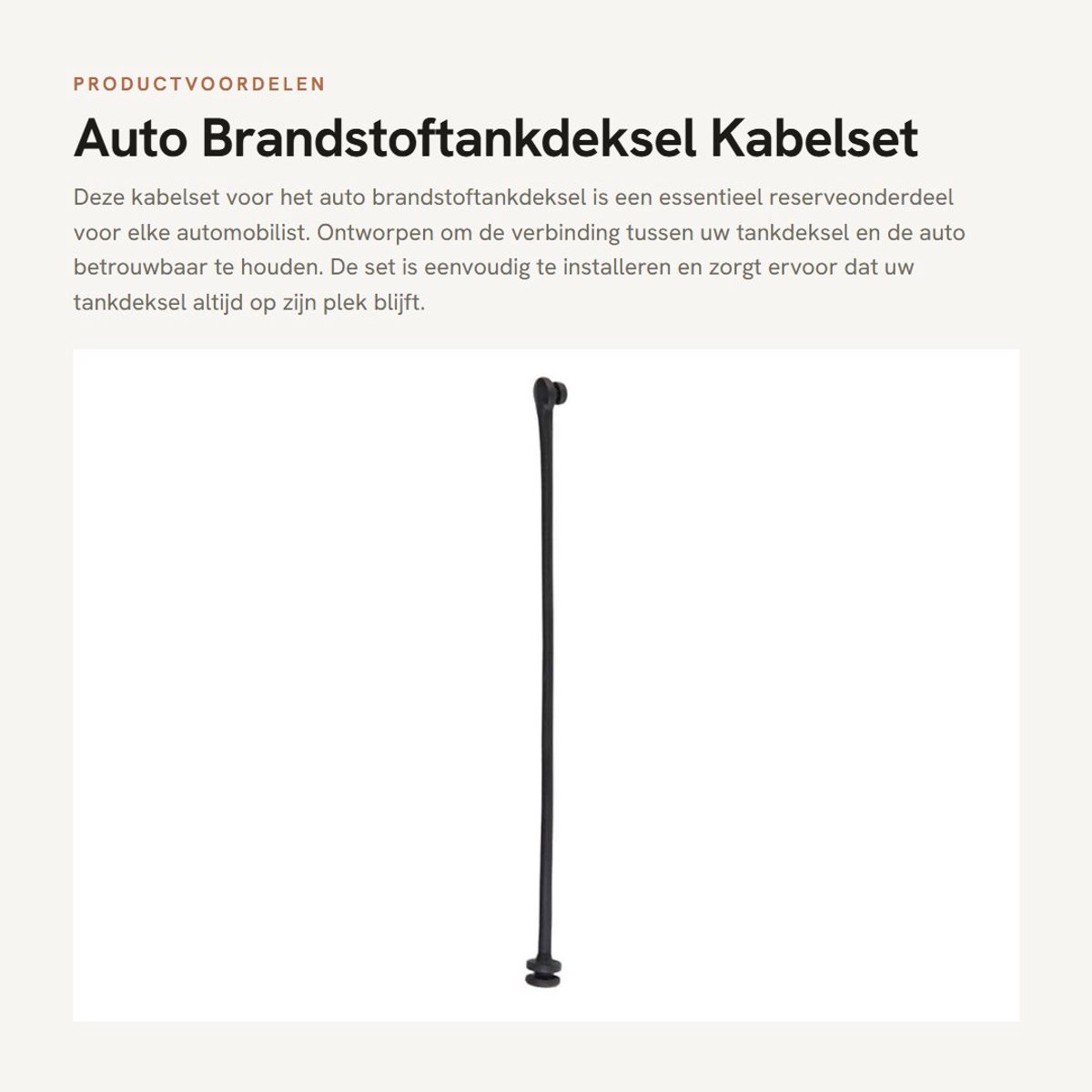 Dailygoods- Tankdeksel Kabelset - Auto Reserveonderdeel - Zwart Tether Ring - Brandstoftank Accessoire - Kostenefficiënt - Kwalitatief Hoogwaardig - Brandstoftankdeksel