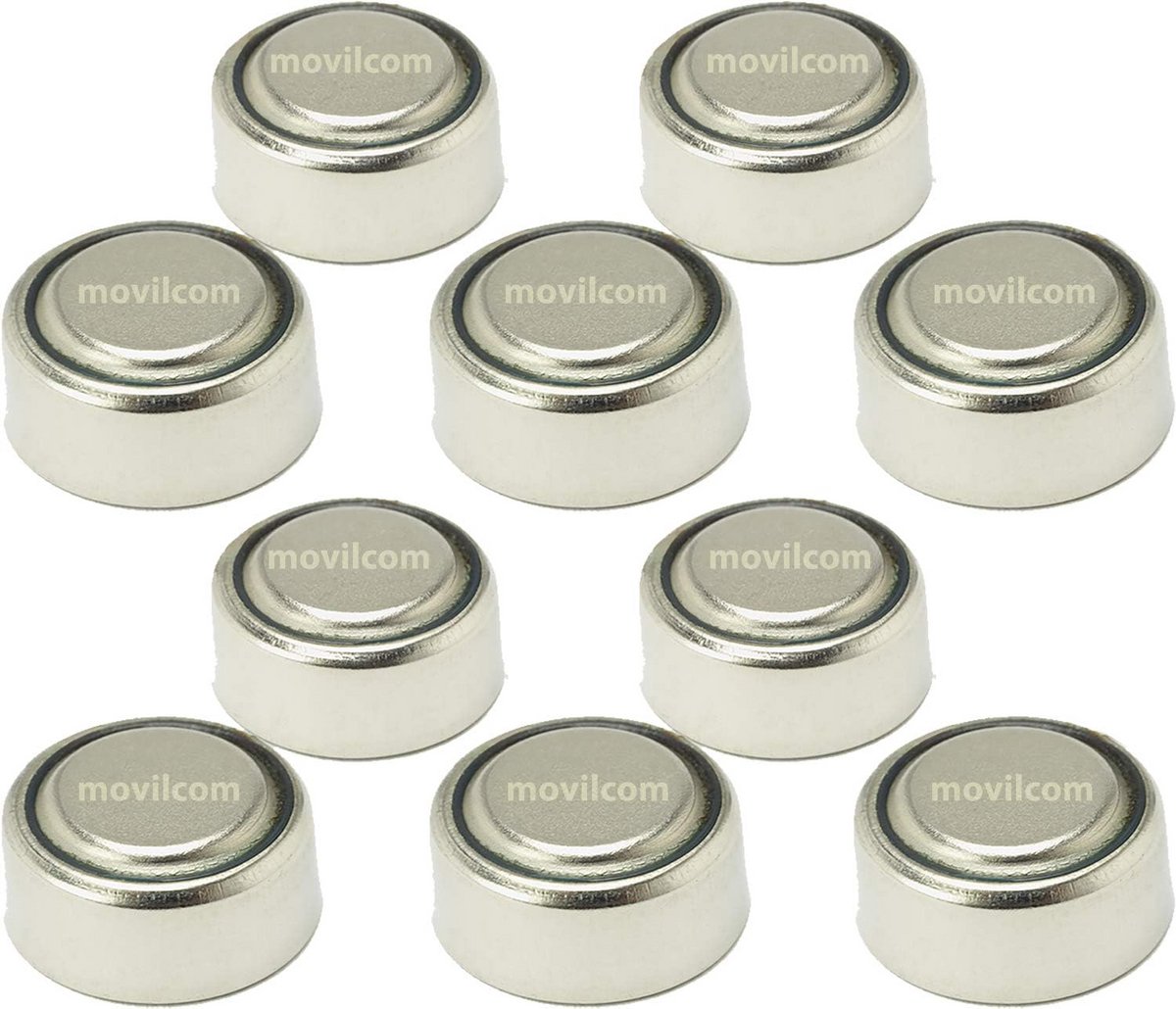 Knoopcelbatterijen - Kleine batterijen - Apparaten voeden - Alkaline lithium - 10 stuks - Zilverkleurig