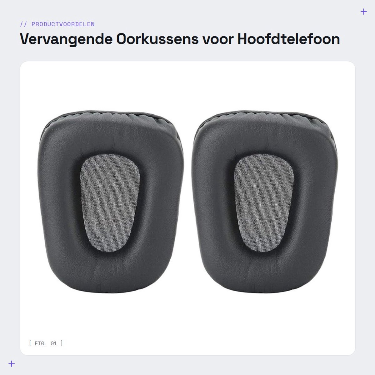 Dailygoods- Oorkussens Vervangend voor Electra - Geluidsisolerend - Traagschuim - Zacht Proteïneleer - Verbeterde Bas - Precisiepassend - Hoofdtelefoon Oorkussens