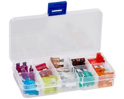 Auto Zekeringen Set - Standaard Flat Fuses - Voertuig Beschermen - Inclusief Opbergdoos - 50 Stuks - Diverse Kleuren