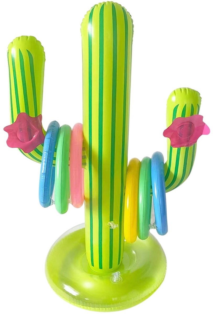 Dailygoods- Opblaasbaar Cactusspeelgoed 63 cm - Zwemhulpen