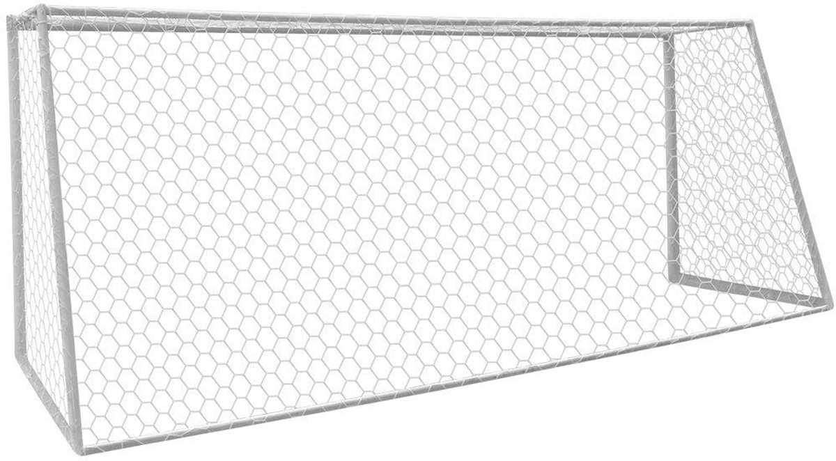 Dailygoods- Voetbaldoel Net - 7.3m x 2.4m - Vervangend Net - Polyester - Eenvoudig op te Vouwen - Geschikt voor Buitengebruik - Hoogwaardige Kwaliteit - Voetbalnet