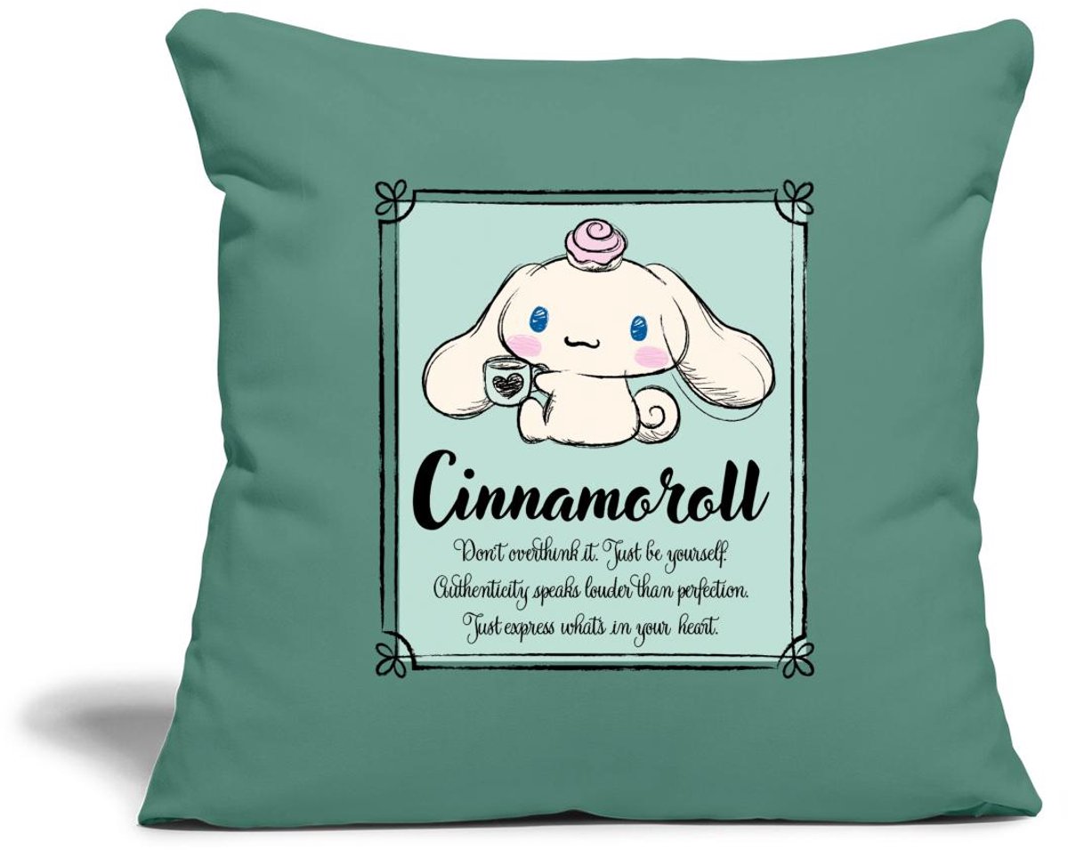 Cinnamoroll Don't Overthink It. Just Be Yourself Sierkussenhoes, 45 x 45 cm