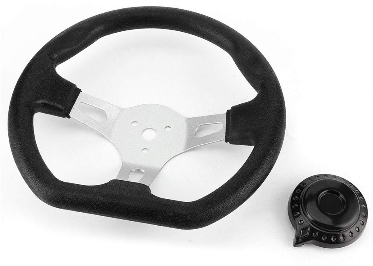 Dailygoods- Stuurwiel Duurzaam - Ergonomisch Ontwerp - Comfortabel Handgevoel - Uniek Design - Eenvoudige Installatie - Geschikt voor Go-Kart/Buggy - Go-kart Stuur