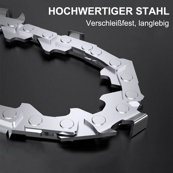Zaagkettingen Set - Kettingen 5 Stuks - Hout Bewerken - Diep Gehard Staal - 30 cm 45 Schakels - Metaal — afbeelding 2