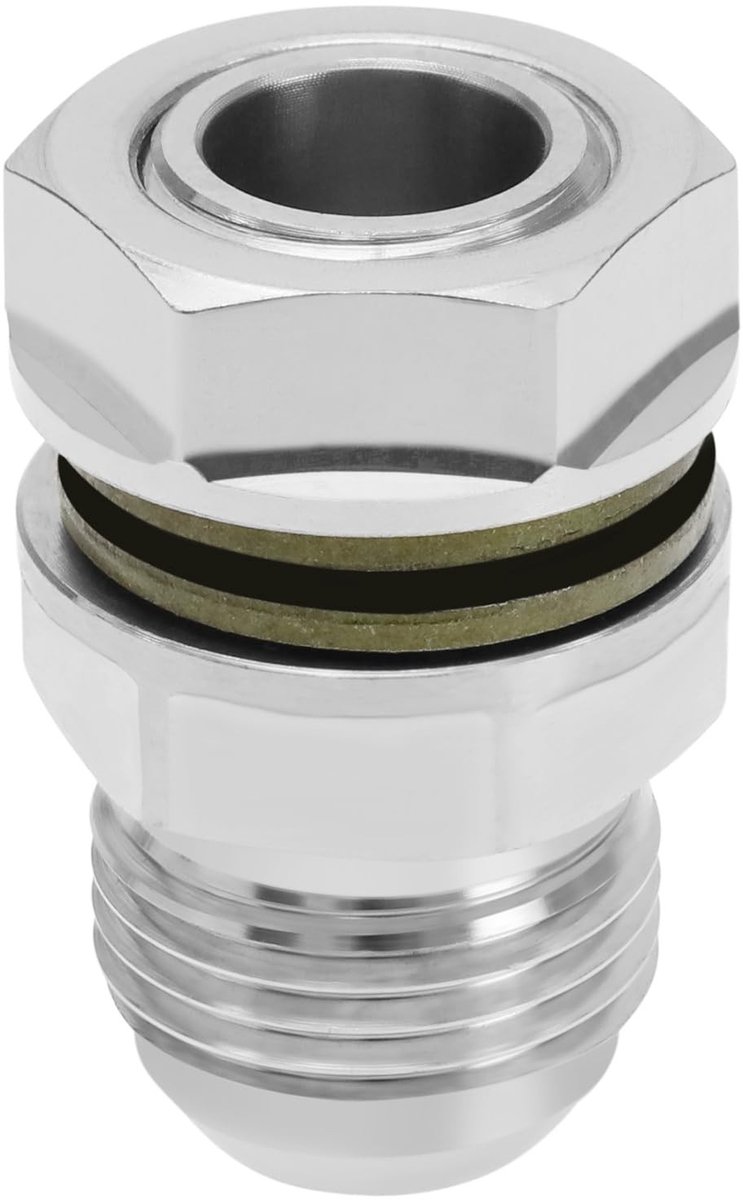 Dailygoods - Olie Pan Drain Connector Plug - Universele Auto Fitting - 10AN-M18x1.5 - Betrouwbare Adapter - Inclusief Moer en Pakkingen - Geschikt voo...