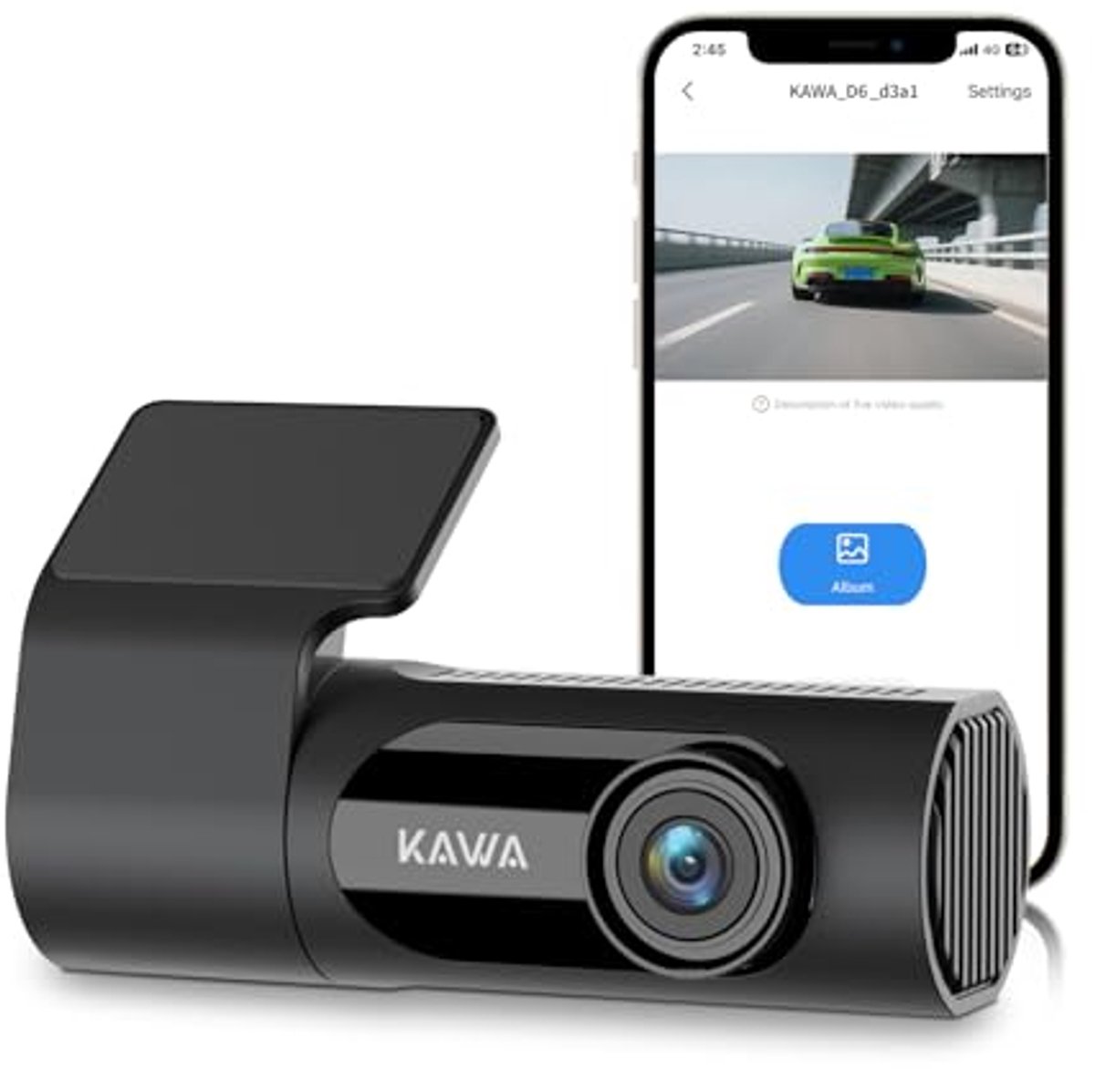 Auto Camera - Rijrecorder - Veilig Onderweg - 2K QHD Resolutie - 145 Graden - Zwart