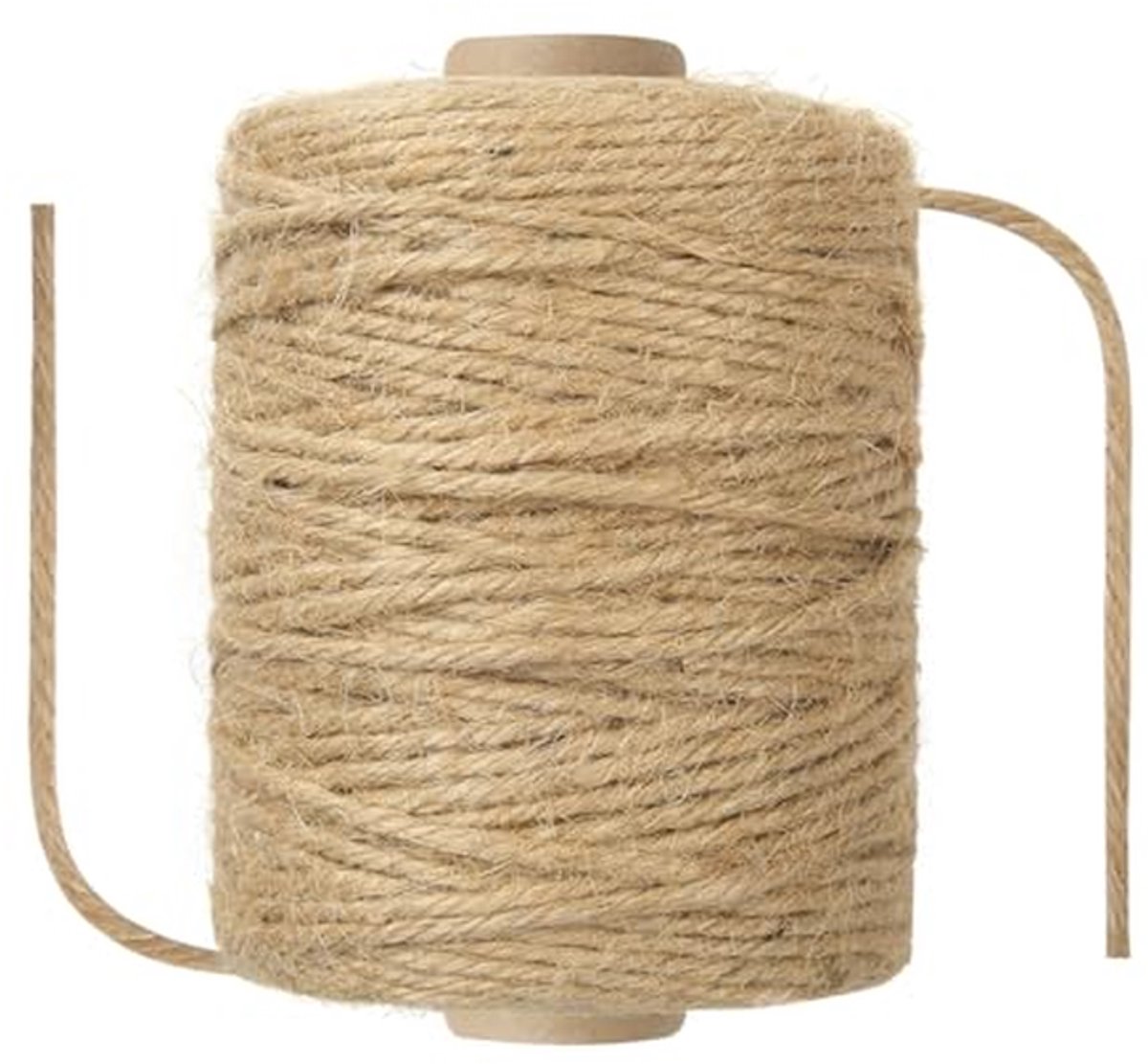 Natuurlijk Touw - Hennep Touw - Kattenkrabpaal Bekleden - Drielaags Gedraaid - 3 mm x 100 meter - Natuurlijk