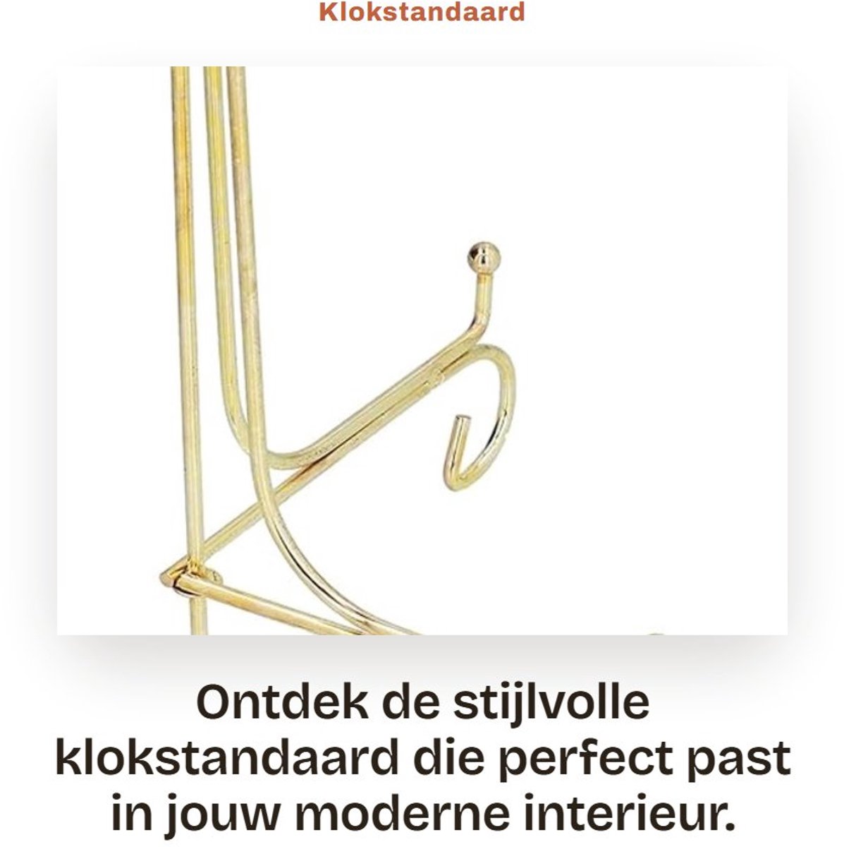 Dailygoods- Klokstandaard Driedimensionaal Design - Display Standaard - Acryl Beugel - Wandklokstandaard - Modern - Scandinavische Stijl - Displaystandaard