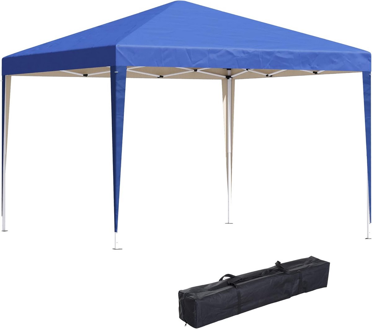 Pop-up Paviljoen - Feesttent Tuin - Buitenfeest Organiseren - Waterdicht UV-bestendig - 3x3 Meter - Blauw