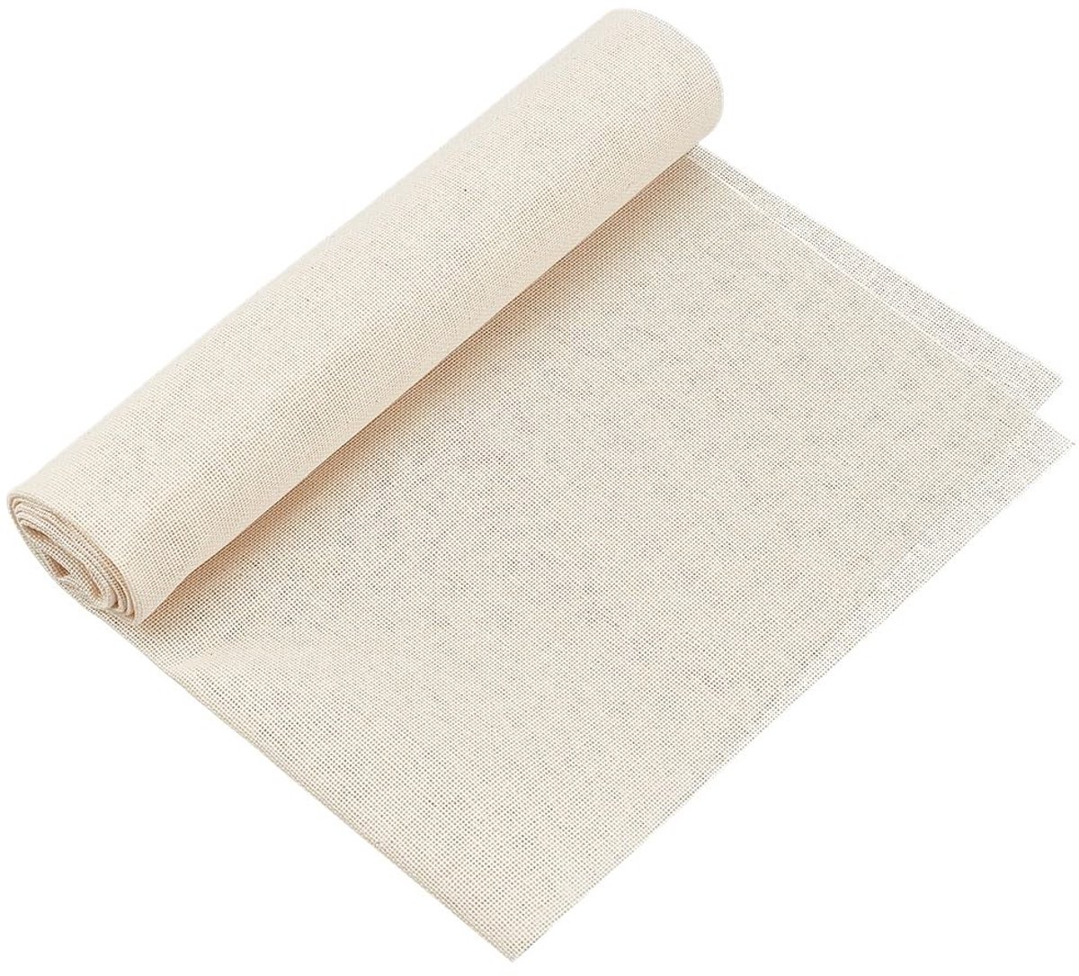 Dailygoods- Kruissteekstof 25 Steken Antiek Wit - Borduurstof Linnen 75 x 50 cm - Borduurgaren - Woondecoratie - Knutselen - Creatief Project