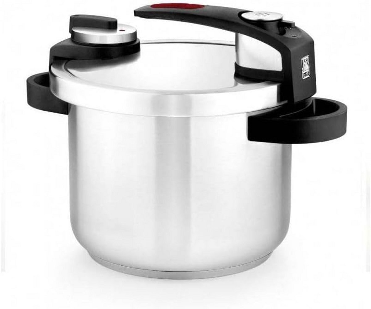 Snelkookpan Drukpan Snel Koken 4 Veiligheidssystemen 22 cm Grijs