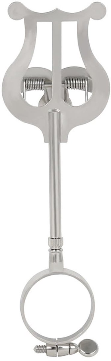 Dailygoods- Muziekhouder met verstelbare klemdiameter - Marching muziekhouder - Trompet/Franse hoorn - Accessoire voor brassband - Ideaal voor parades - Inclusief 1 muziekhouder - Muziekclip