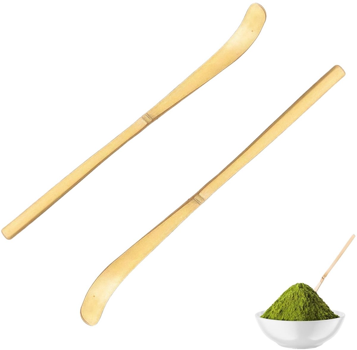 Dailygoods- Matcha Lepel 18 cm - Bamboelepel - Chashaku - Theeaccessoires - Handgemaakt - Lichtgewicht en comfortabel - Theelepel