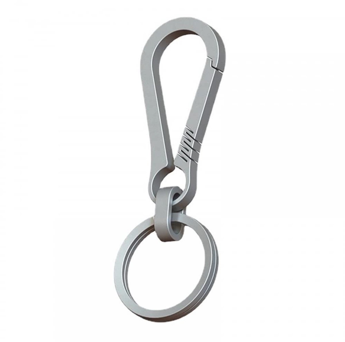 Dailygoods- Sleutelhouder Lichtgewicht - Sleutelhanger Roestvrij Staal - Karabijnhaak Clip - EDC Sleutelhanger - Organiseren Autosleutels - Hoge Kwaliteit Titanium Legering