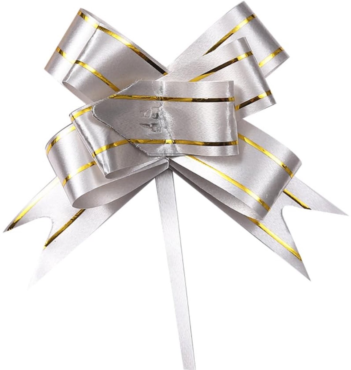 Dailygoods- Geschenkstrikken 30 Stuks - Decoratieve Strikken - Kerststrikken - Linten voor Geschenkverpakking - Bruiloftdecoratie - Verjaardagsdecoratie - PP-Kunststof 1,6 cm x 34 cm - Cadeaustrikken