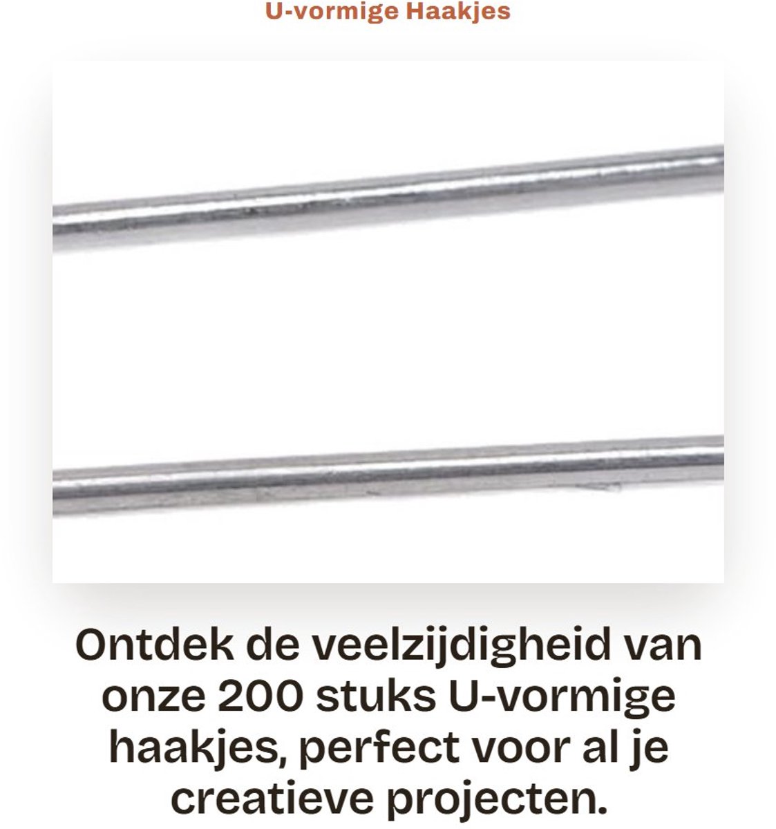 Dailygoods- Jump Rings - 200 Stuks - U-vormige Haakjes - Sterk en Stabiel - Hittebestendig tot 2100°F - Tijdbesparend Ontwerp