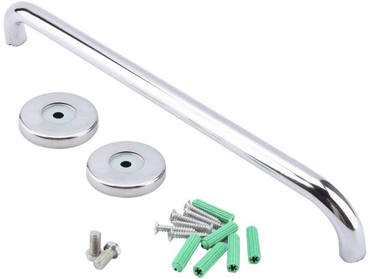 Dailygoods- Douchehandgreep Roestvrij Staal - Wandmontage - Veiligheidsbeugel - Badkameraccessoire - 30/40/50 cm - Inclusief muurbevestigingen - Veiligheidssteun