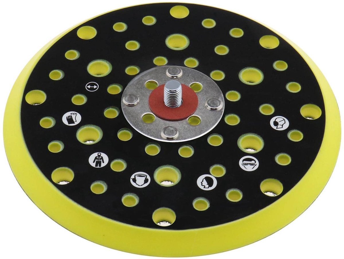 Dailygoods - Schuurpad - 150 mm - Vervangend voor Mirka - 54 gaten - Compatibel met schuurmachines - Ideaal voor polijsten en slijpen