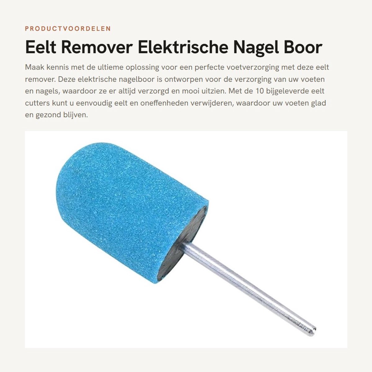 Dailygoods - Eelt Remover - Elektrische Nagel Boor - Voetverzorging - Blauw - Eelt Cutter - Manicure Accessoires - Pedicure Machine