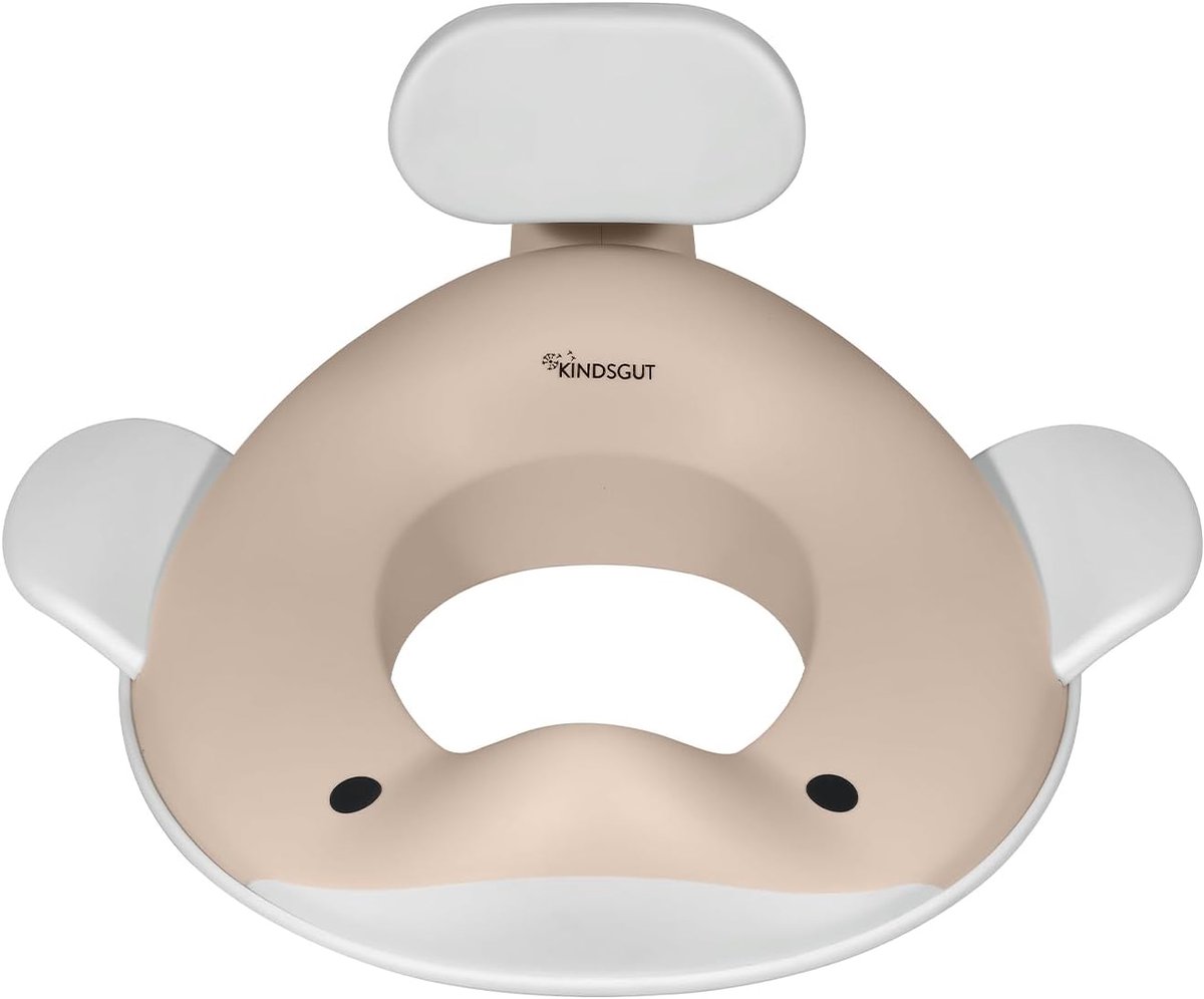 Toiletverkleiner Kind - Kinder WC bril - Zindelijkheidstraining - Antislip rand - 40 x 38 cm - Zandkleur