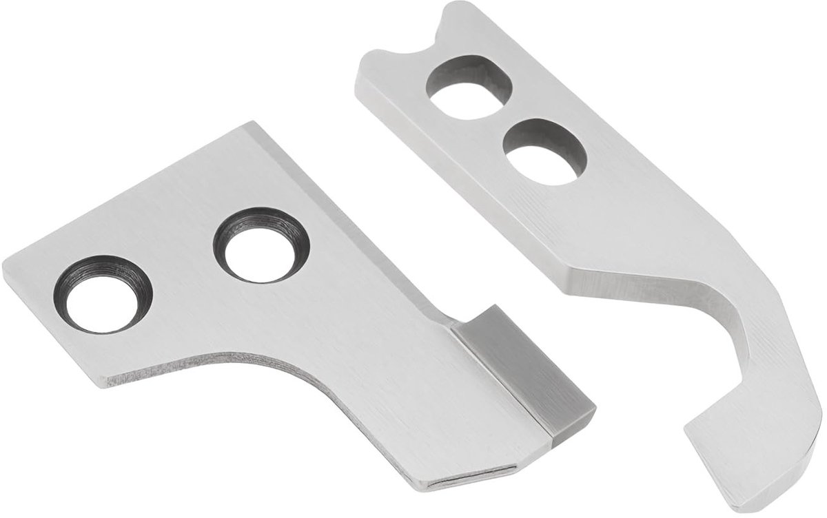 Dailygoods- Overlocker Blade Set - 2 Stuks - Compatibel met JANOME 103-334D - Stalen Messen - Scherpe Snijprestaties - Eenvoudige Vervanging - Snijmes