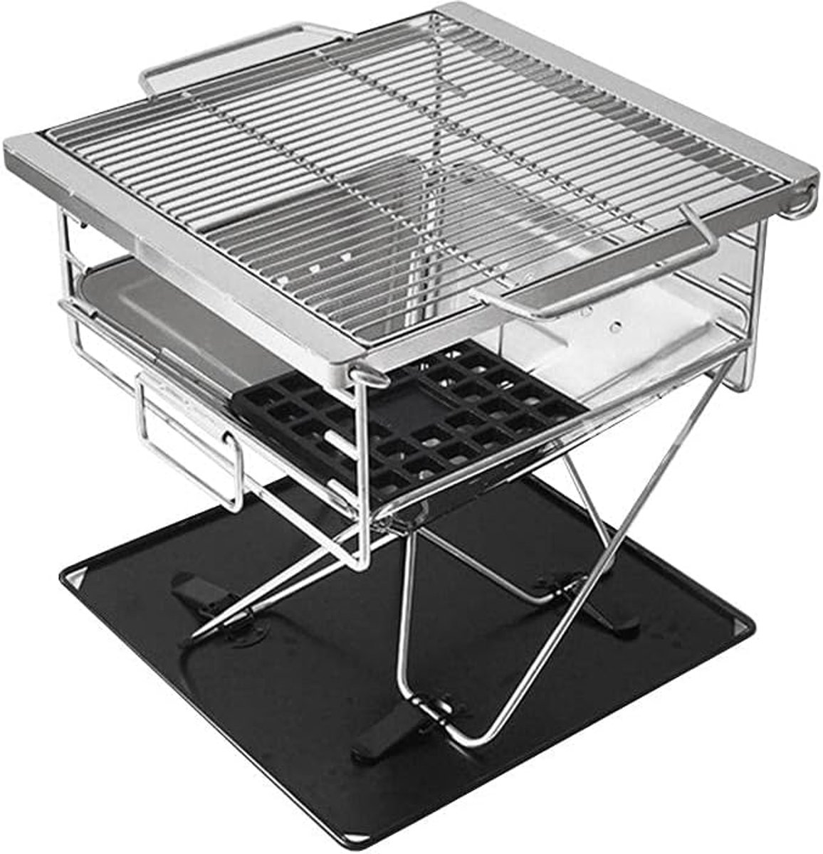 Buiten Draagbare Opvouwbare Kampvuur Grill - Camping Vuurplaats Met Draagtas - Barbecue Grill Houtskool - Outdoor Picknick Camping