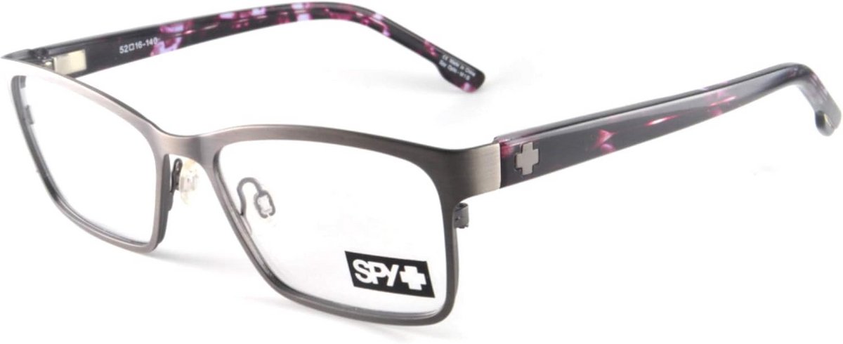 Brillenmontuur - Optisch frame - Dagelijks dragen - Uniek patroon - 52mm - Gedempt metaal