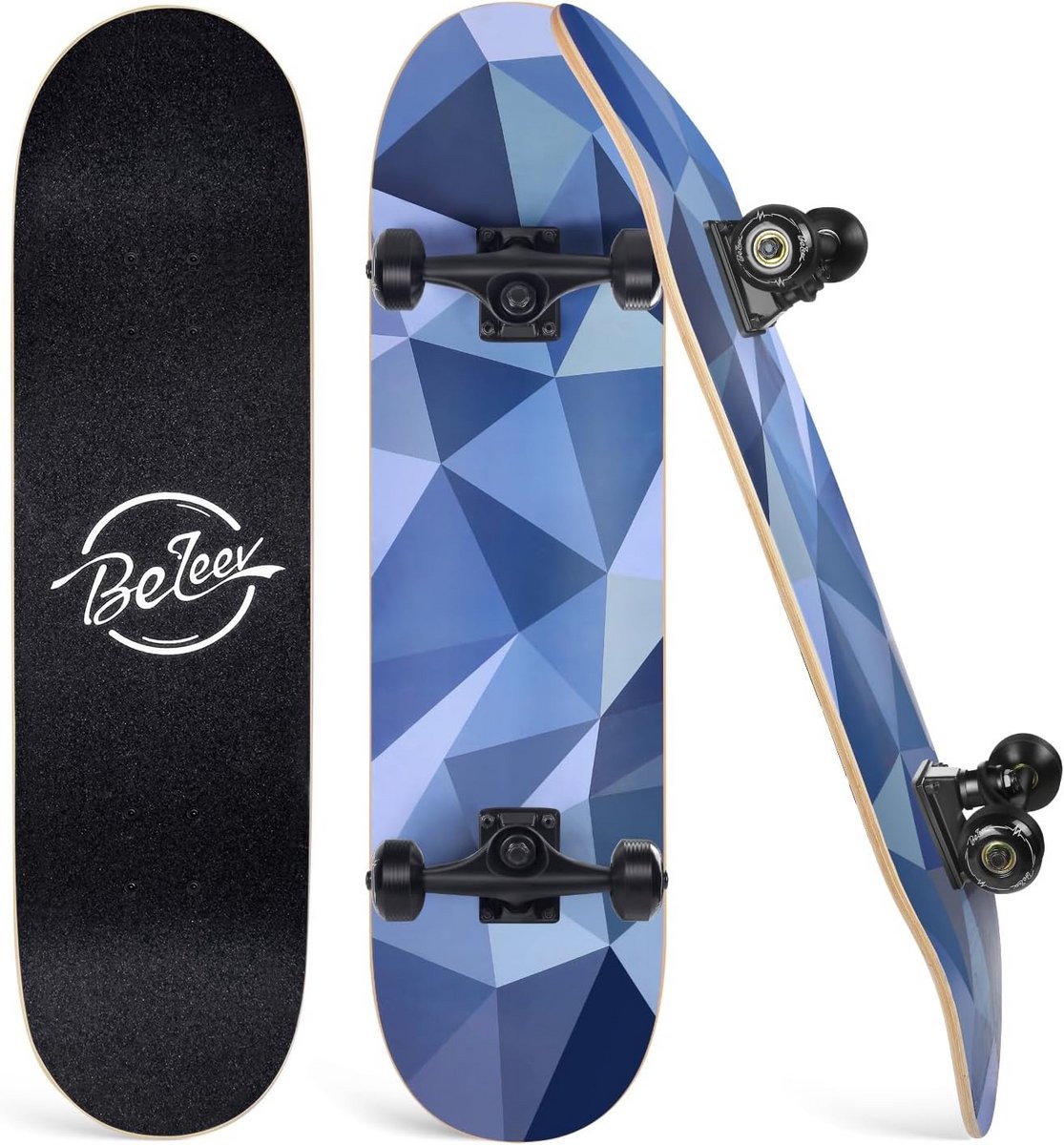 Compleet Skateboard Trick Board Straat Gebruik 7 Laags Esdoorn 80 x 20 cm