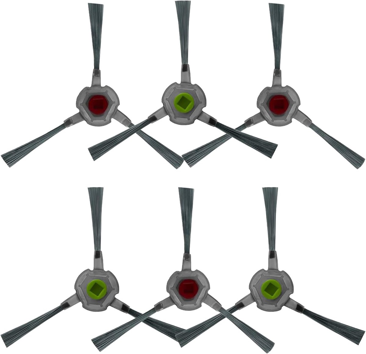 Geschikt voor accesoires van de Ecovacs U2 robotstofzuiger, geschikt voor DGN22/U2 Pro, zijborstel - 3 paar