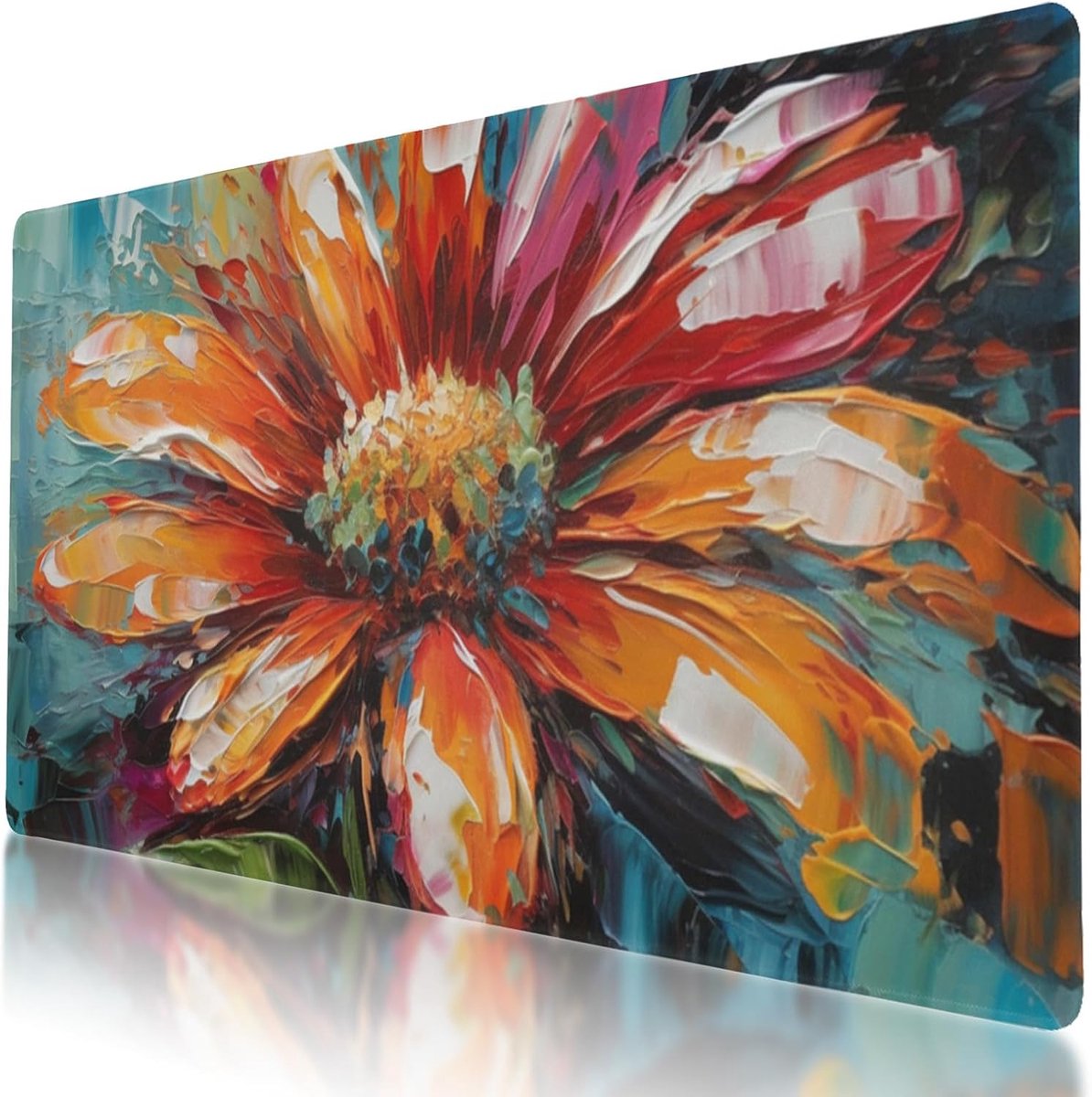 Grote muismat - Bureau mat - Gaming kantoor - Anti-slip basis - 35.5 x 16 Inch - Gedrukt patroon