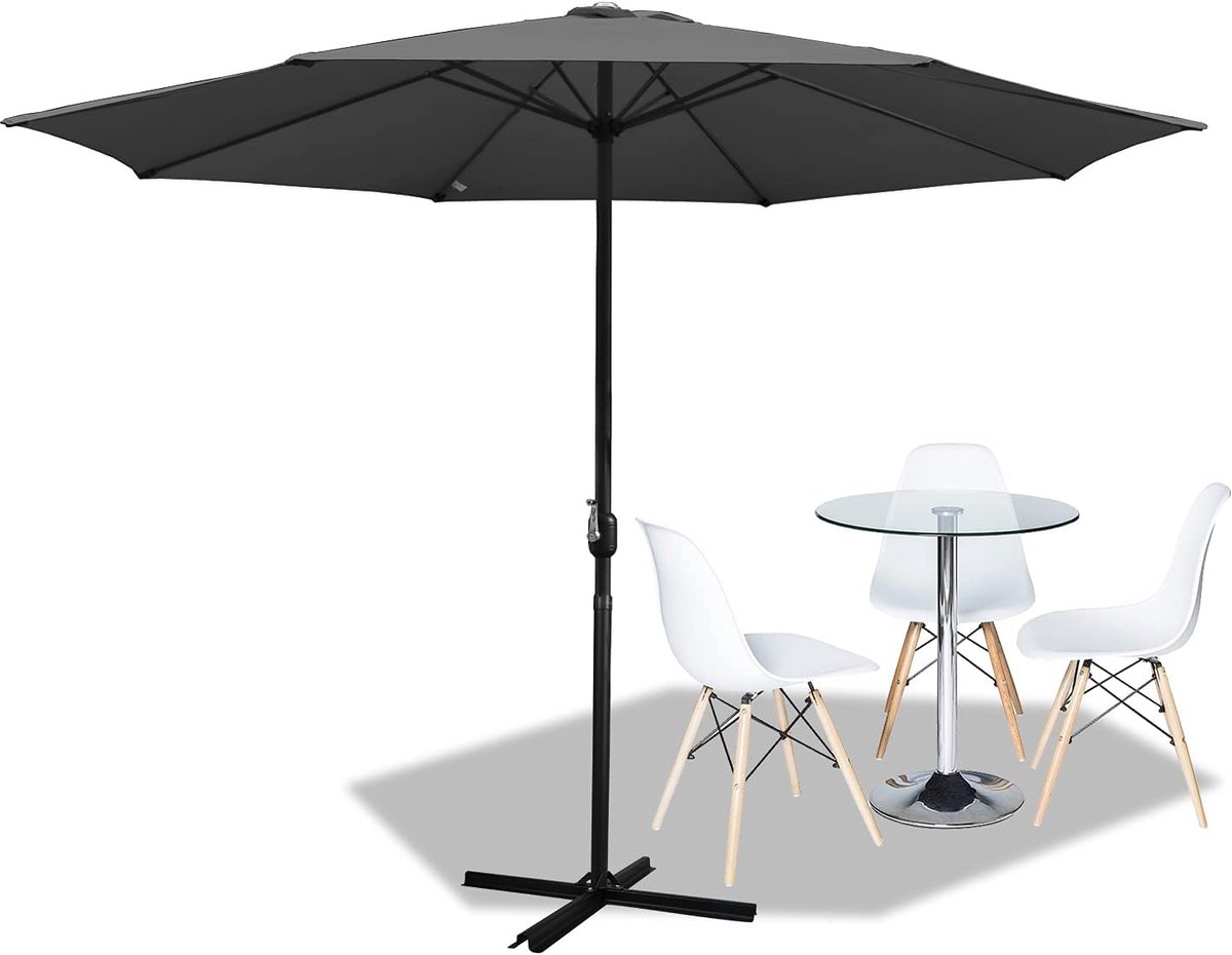 Zweefparasol Tuinscherm - Buiten Scherm - Terras Bescherming - Waterafstotend UV30+ - 350cm Diameter