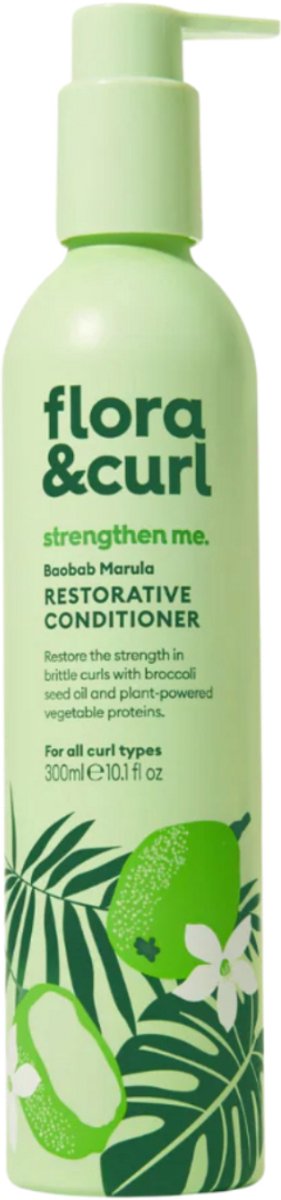 Flora & Curl Strengthen Me Baobab Marula Restorative Conditioner