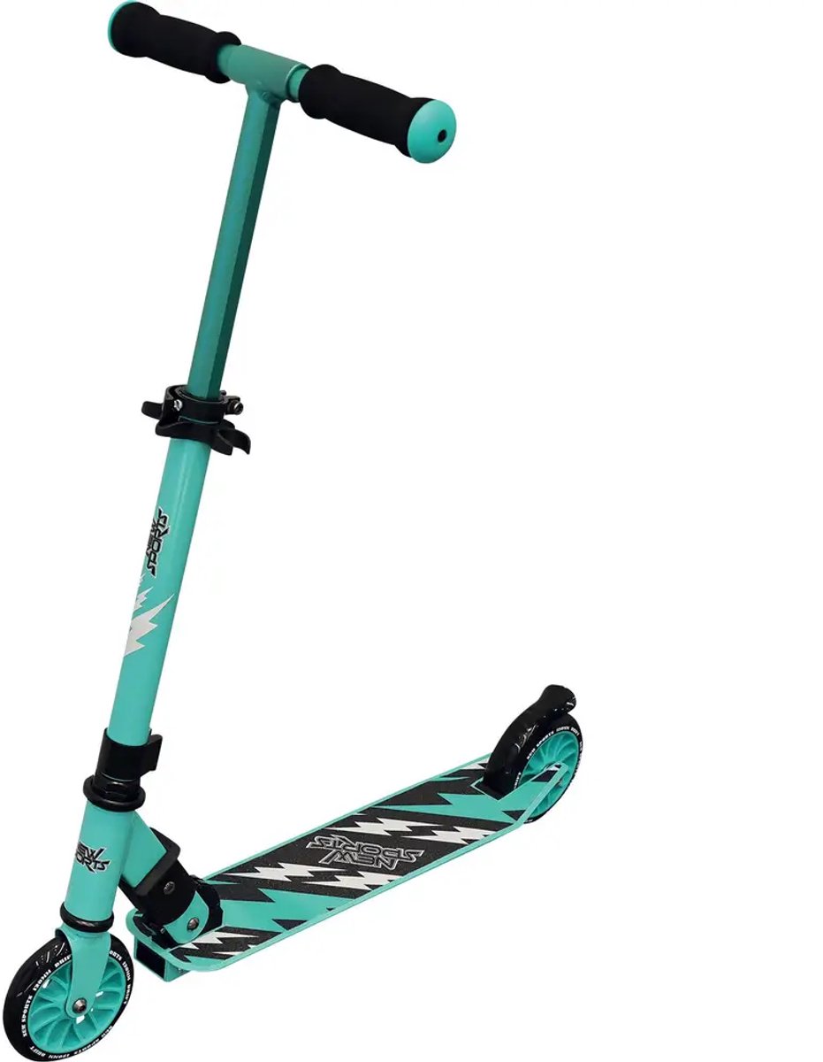 New Sports step mint zwart 120mm ABEC7 kinderstep aluminium.