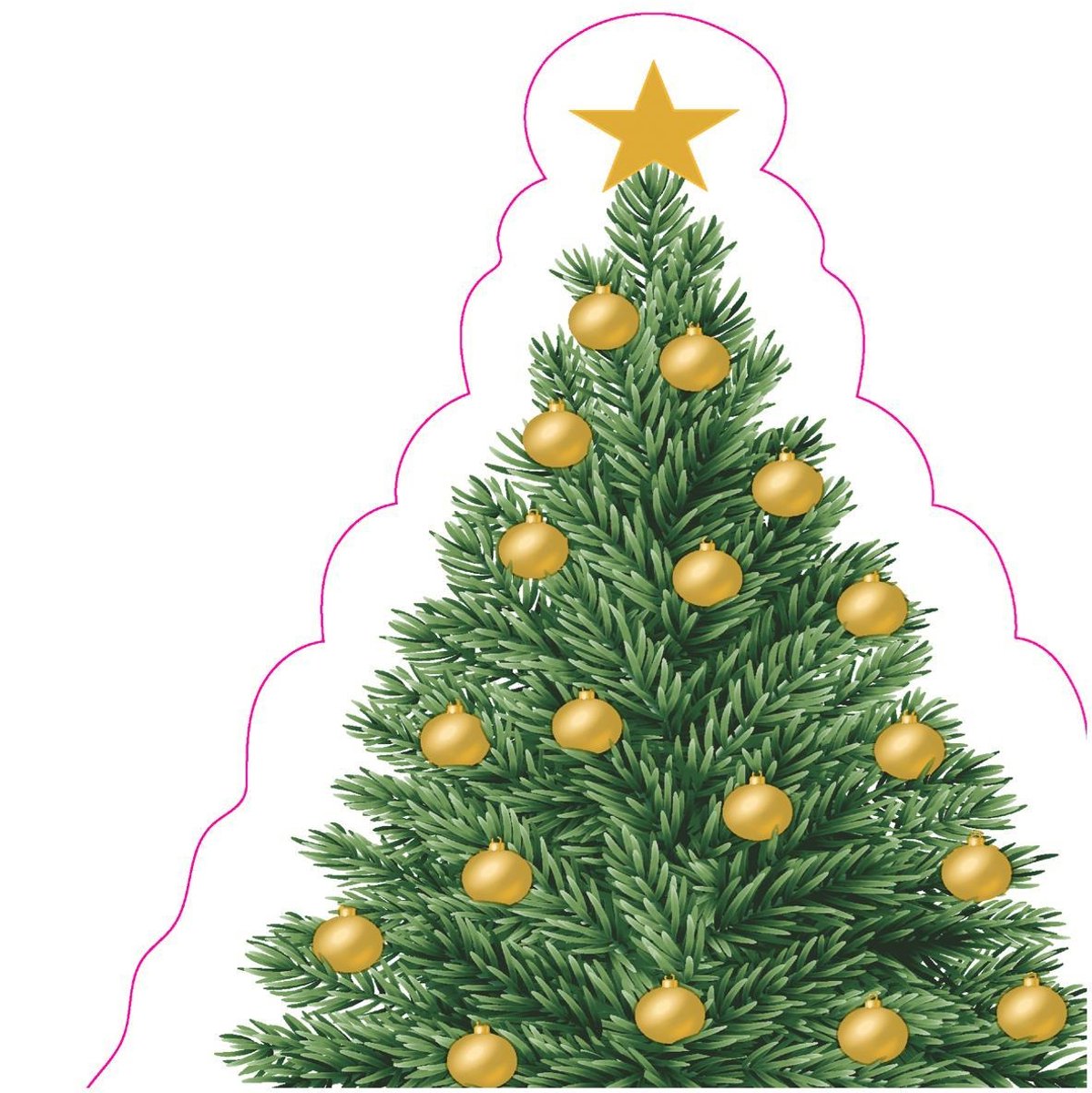 Duni servetten kerstboom design Tree Charm 33 voor feestelijke tafels.