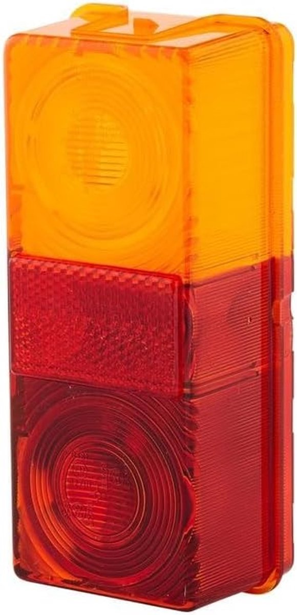 Achterlicht Glas - Lampglas Lens - Voertuig Verlichting - Waterdicht Ontwerp - 8.3 x 5.7 x 19 cm - Rood