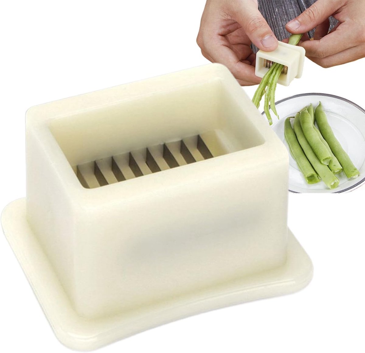 Groentesnijder - Snijbonen Snijder - Keuken Hulp - Efficiënt Versnipperen - Compact Formaat