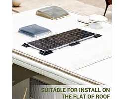 Zonnepaneel Hoekbeugels - Montagebeugels Set - Dakinstallatie Zonnepanelen - Boorvrije Montage - 6 Stuks - Zwart