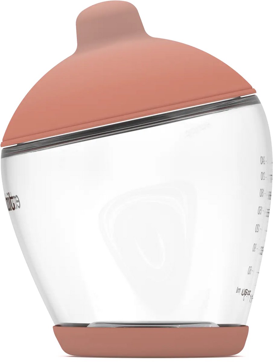 Emulait Classic Babyfles - Kleur: Medium - Maat: 5 - 240 ml - borstvormig - natuurlijk voeden - anti-koliek - bpa-vrij