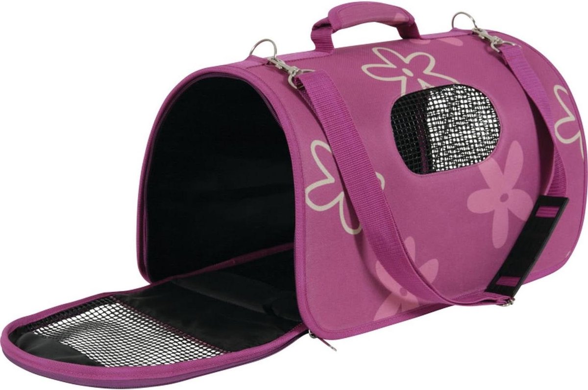 Transportmand Hond Kat - Reismand Dier - Veilig Vervoer - Waterdicht Solide - 36 x 21 x 23 cm - Paars