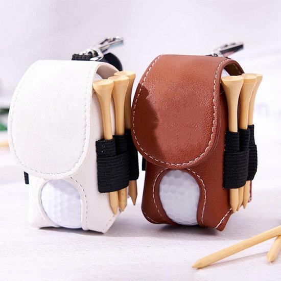 Golftassen - met tees en karabiners - mini golfbal organizers - draagbare tee houders - mini golftassen - golfaccessoire organizers - geschikt voor mannelijke en vrouwelijke golfers van Merkloos — afbeelding 3