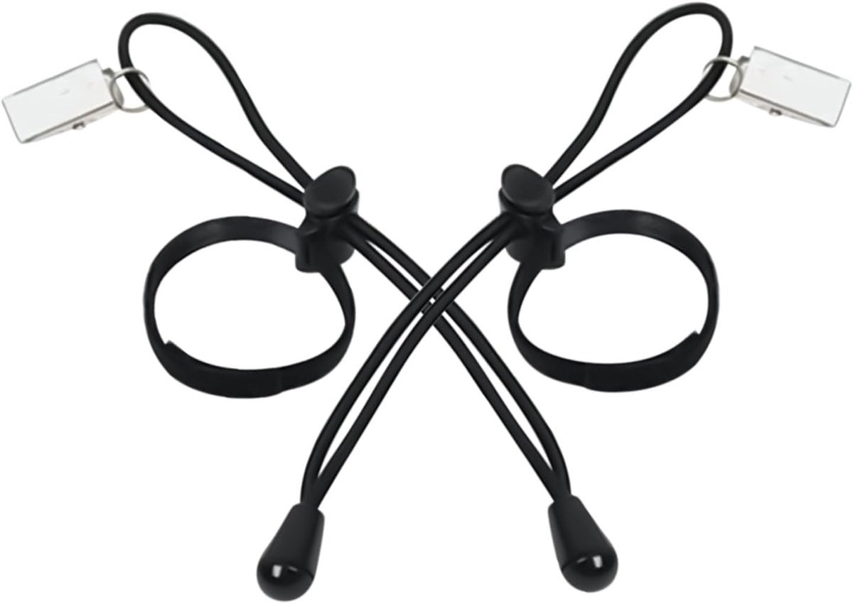 Achtergrond Clips - Klemmen Set - Foto Studio - Duurzame Brede Grip - 2 Stuks - Zwart