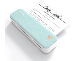 Originele Peripage A40 Draagbare Bluetooth Printer Blauw - Thermisch - Mobiel- A4- Zwart Wit - Inclusief een rol thermisch papier - 203 dpi